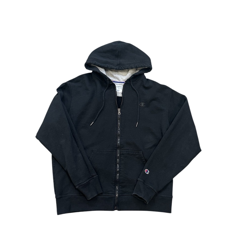Champion Black Zip-Up Hoodie